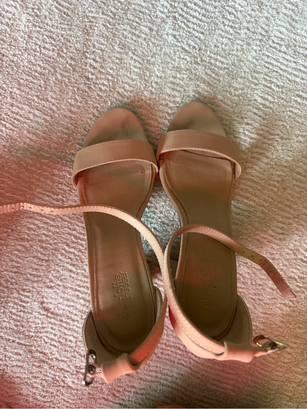 Charlotte Russe Blush Ankle Strap Heels